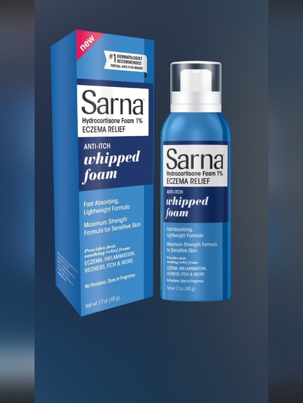Sarna Whipped Foam Anti-Itch Eczema Relief - New